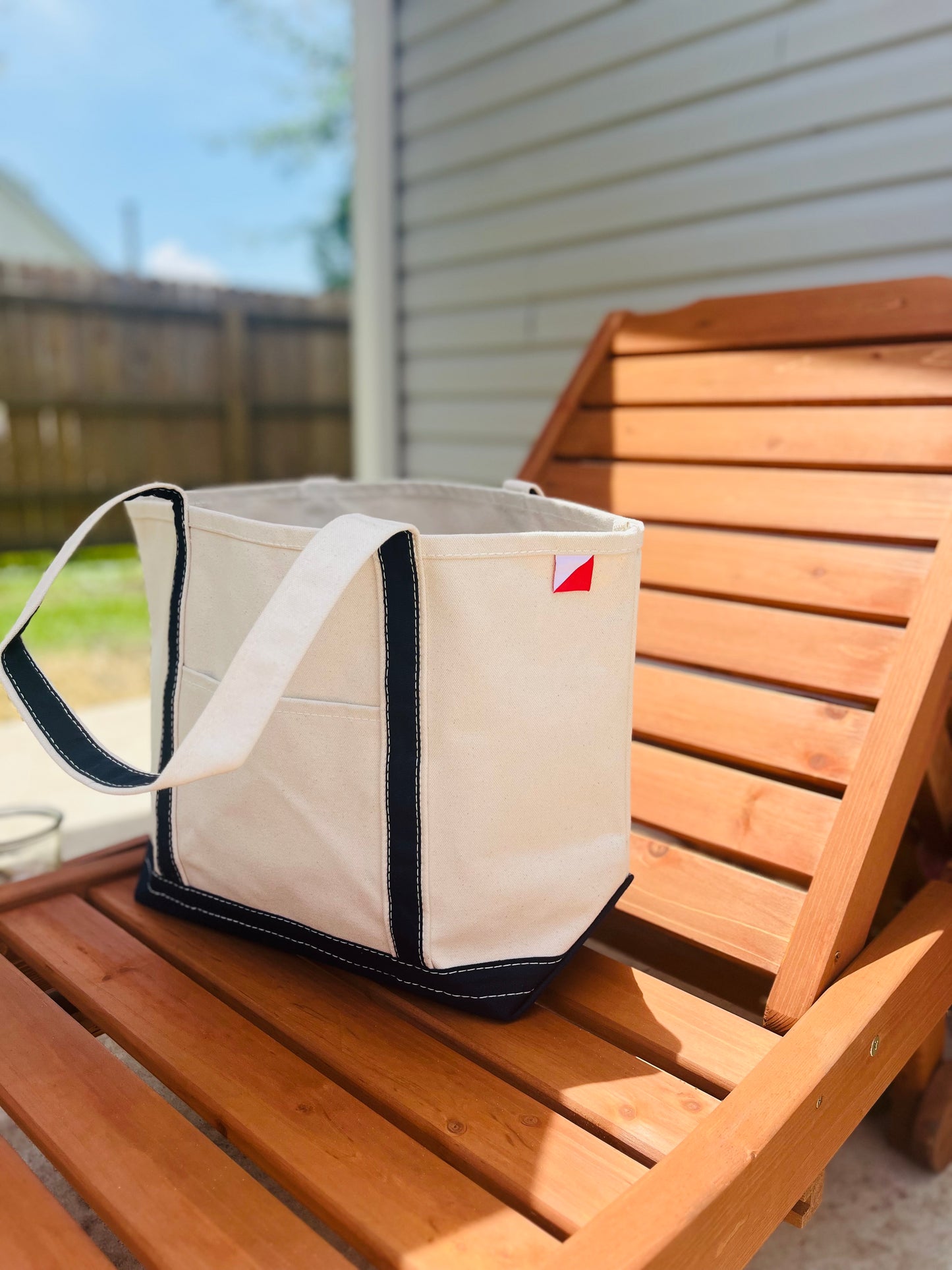 Classic Canvas Tote Bag Medium - Navy