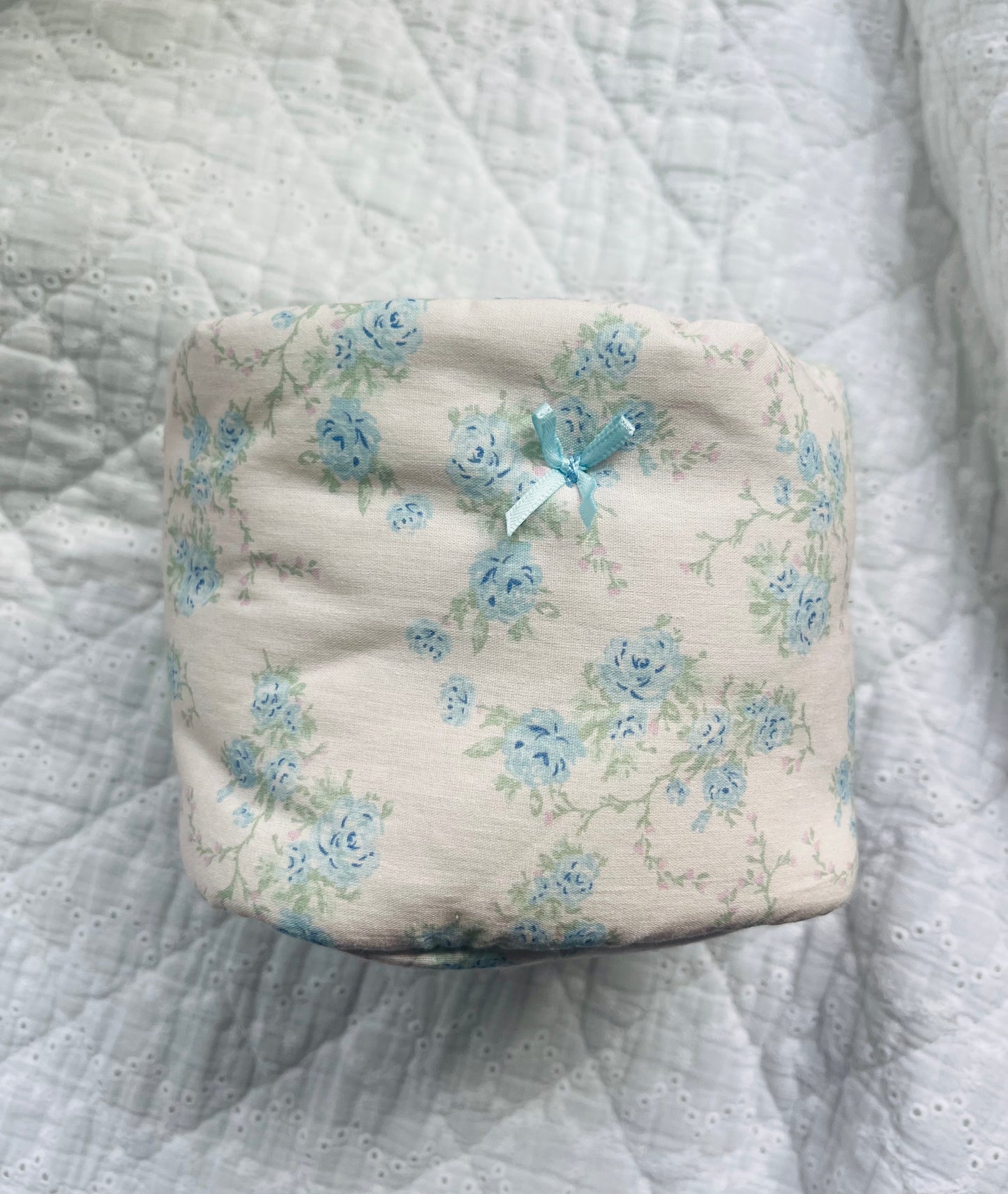 SMALL PUFF BUCKET ORGANIZER - Vintage Garden