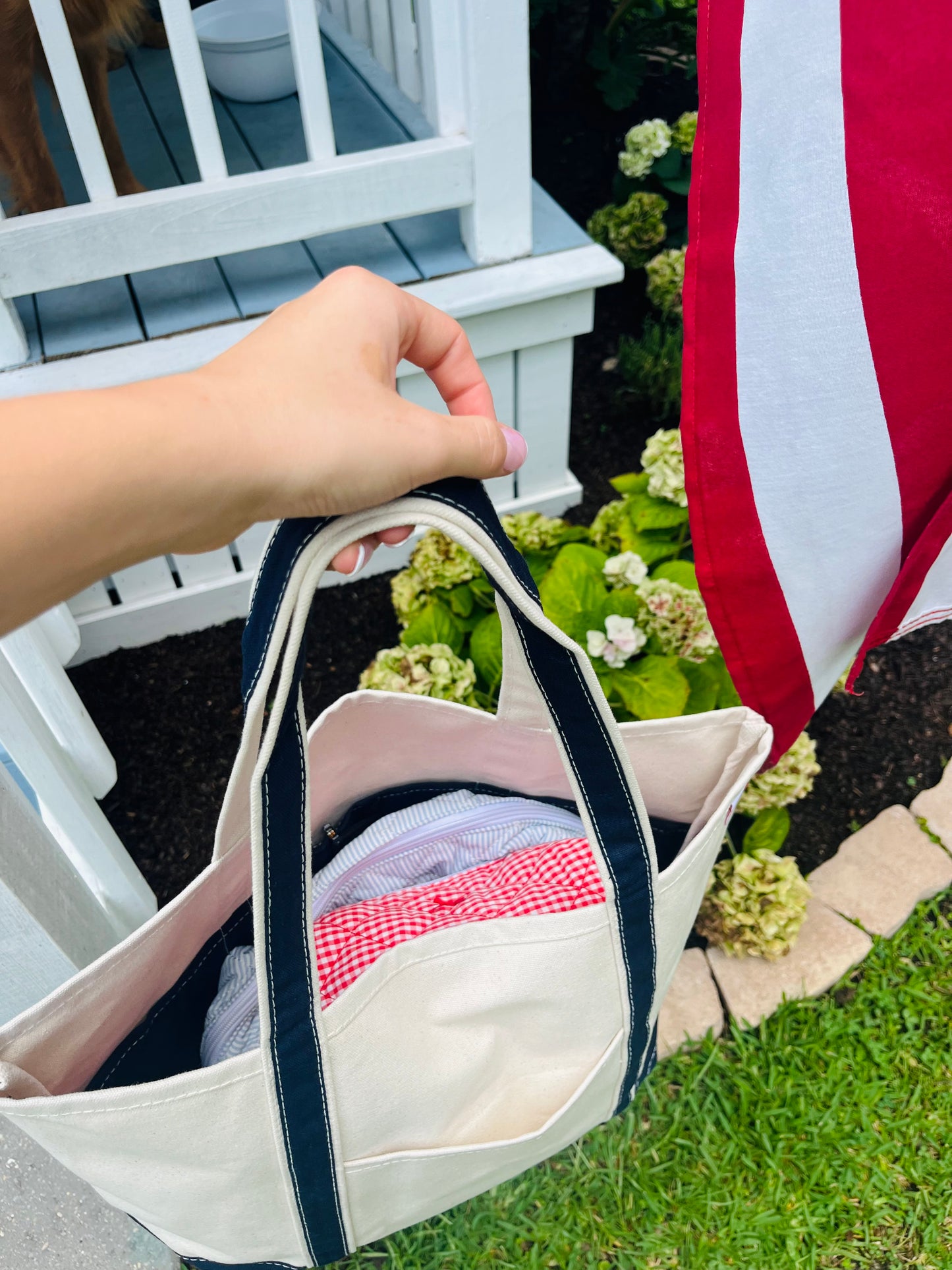 Classic Canvas Tote Bag Medium - Navy