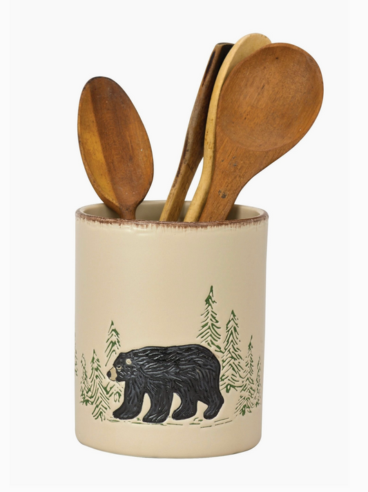 Rustic Retreat Utensil Crock