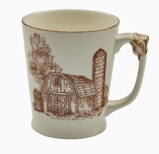 Down On The Farm Toile Mug