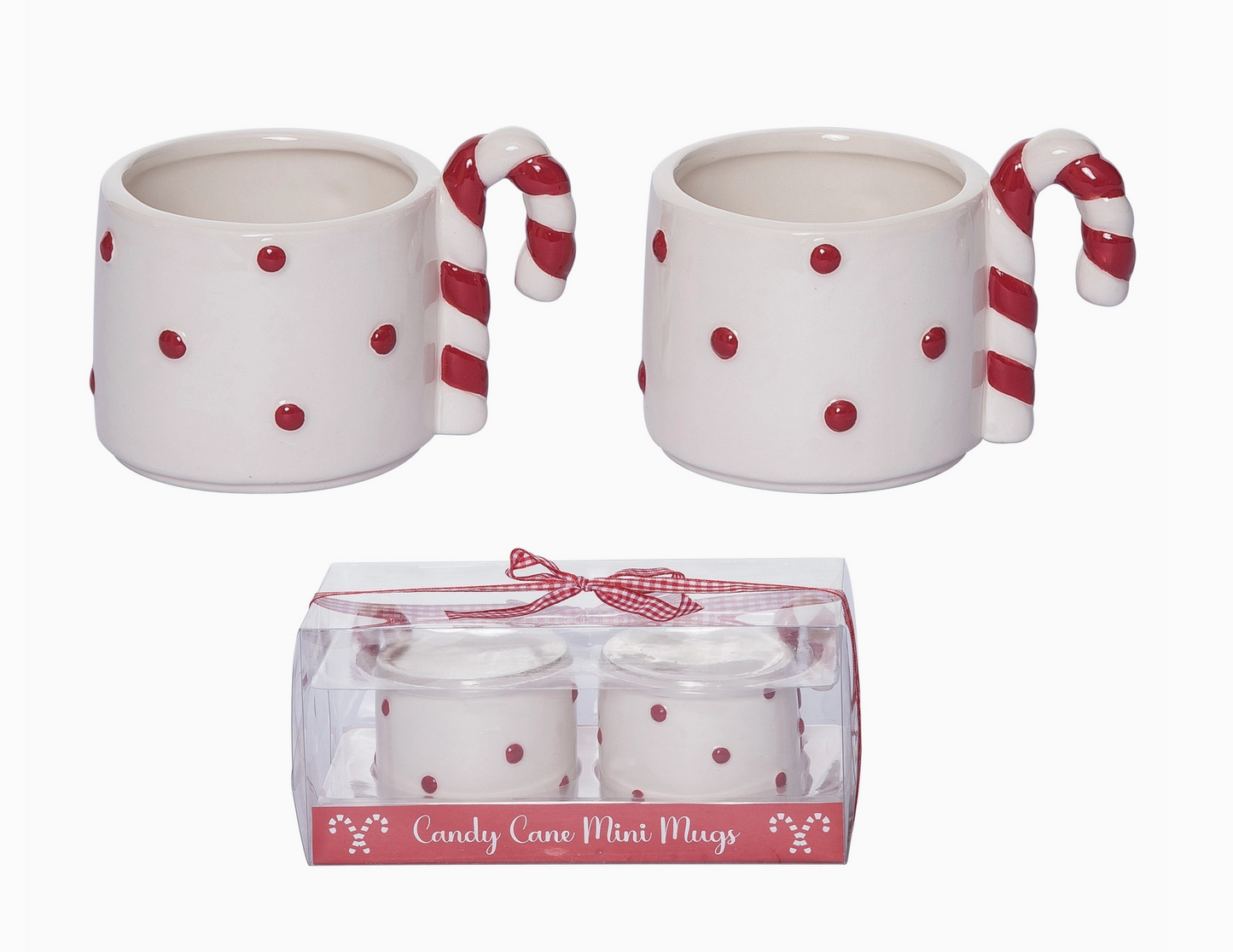 Peppermint Espresso Mugs Set of 2
